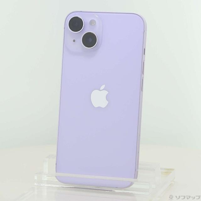 中古)Apple iPhone14 256GB パープル MPW93J/A SIMフリー(258-ud)