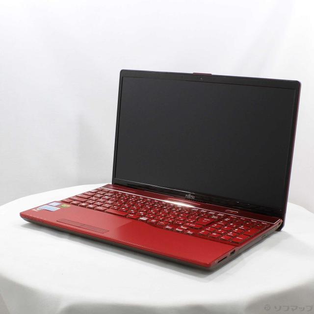 (中古)FUJITSU LIFEBOOK AH53/B3 FMVA53B3R ガーネットレッド (Windows 10)(251-ud)