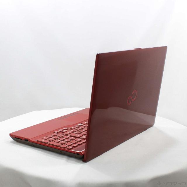 (中古)FUJITSU LIFEBOOK AH53/B3 FMVA53B3R ガーネットレッド (Windows 10)(251-ud)_1