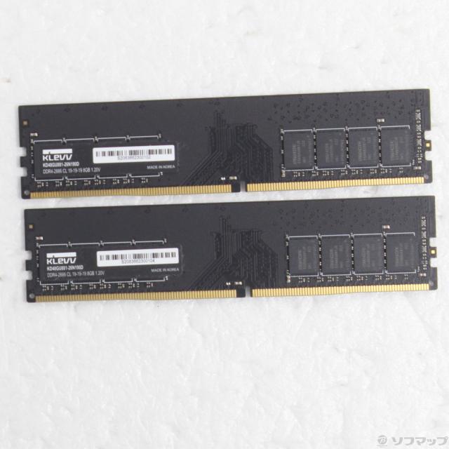 (中古)288P PC4-21300 DDR4-2666 16GB 8GB×2枚組(262-ud)
