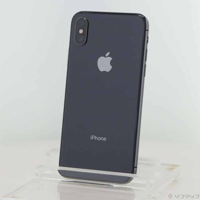 (中古)Apple iPhoneX 64GB スペースグレイ MQAX2J/A SIMフリー(247-ud)