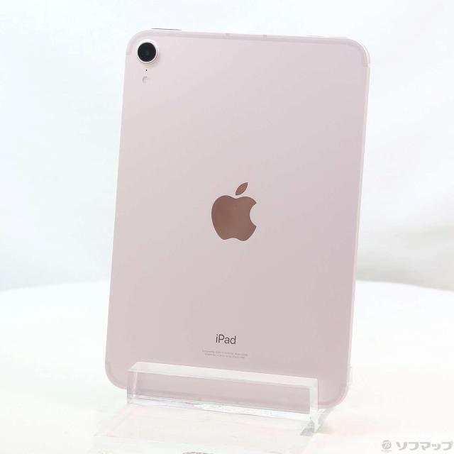 (中古)NTTドコモ iPad mini 第6世代 64GB ピンク MLX43J/A docomoロック解除SIMフリー(305-ud)