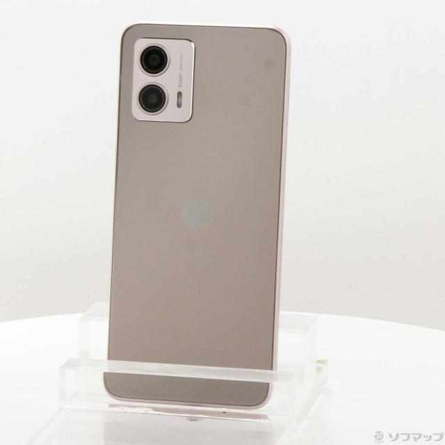 (中古)Motorola moto g53y 5G 128GB ペールピンク MOSAD3 Y!mobile SIMフリー(348-ud)