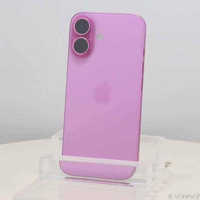 (中古)Apple iPhone16 256GB ピンク MYDY3J/A SIMフリー(371-ud)