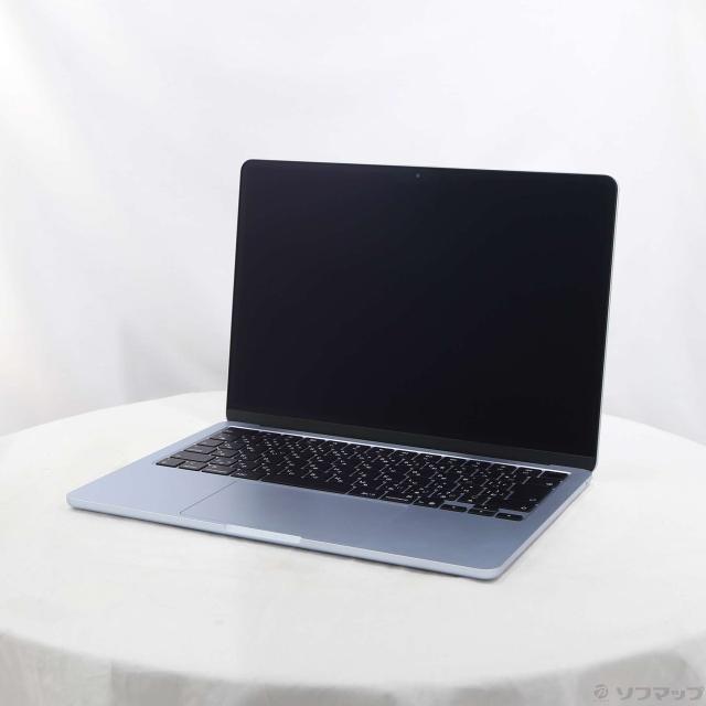 (中古)MacBook Air 13.6-inch Early-2025 MC6V4J/A M4 10コアCPU_10コアGPU 24GB SSD512GB スカイブルー (26.1 Tahoe)(198-ud)