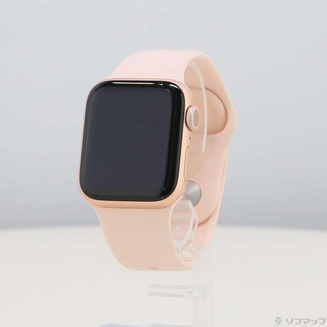 (中古)Apple Apple Watch Series 6 GPS 40mm ゴールドアルミニウムケース ピンクサンドスポーツバンド(198-ud)