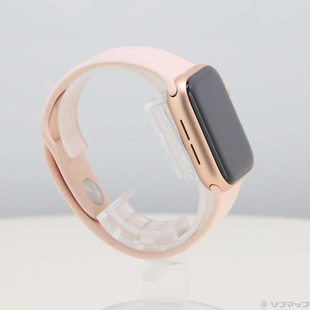 (中古)Apple Apple Watch Series 6 GPS 40mm ゴールドアルミニウムケース ピンクサンドスポーツバンド(198-ud)_3