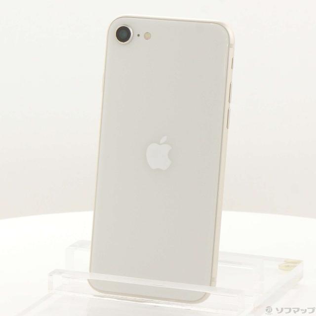(中古)Apple iPhone SE 第3世代 64GB スターライト MMYD3J/A SIMフリー(352-ud)