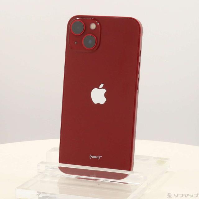 (中古)Apple iPhone13 128GB プロダクトレッド MLNF3J/A SIMフリー(196-ud)