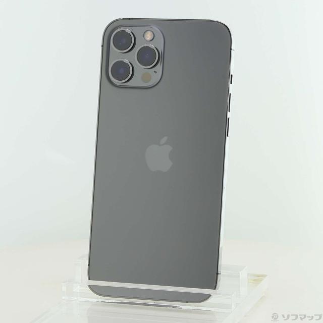 (中古)Apple iPhone12 Pro Max 256GB グラファイト MGCY3J/A SIMフリー(196-ud)