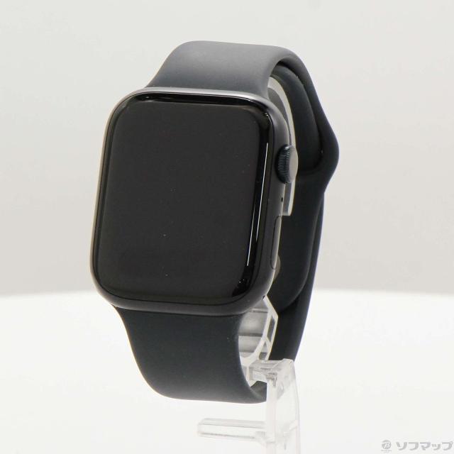 (中古)Apple Apple Watch Series 7 GPS 45mm ミッドナイトアルミニウムケース ミッドナイトスポーツバンド(276-ud)