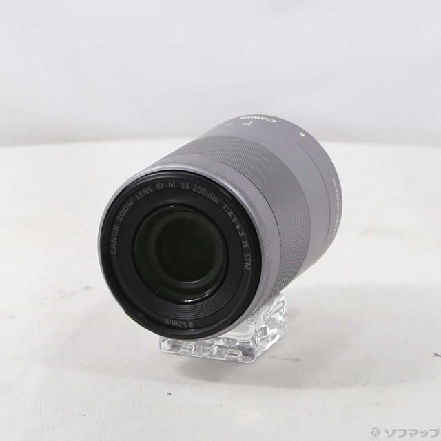 (中古)Canon EF-M55-200MM F4.5-6.3 IS STM シルバー(196-ud)