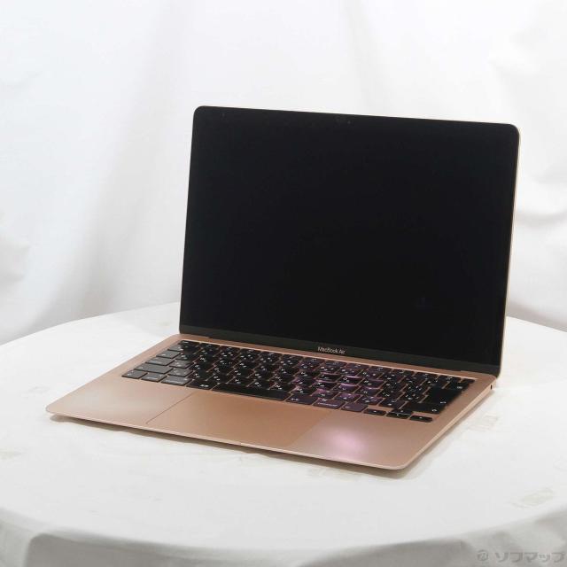 (中古)Apple MacBook Air 13.3-inch Early-2020 MWTL2J/A Core_i3 1.1GHz 8GB SSD256GB ゴールド (10.15 Catalina)(377-ud)
