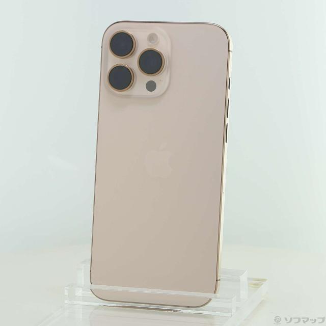 (中古)Apple iPhone16 Pro Max 256GB デザートチタニウム MYWJ3J/A SIMフリー(368-ud)