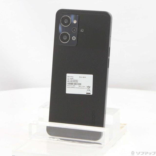 (中古)OPPO OPPO Reno9 A 128GB ナイト爵黒いこと A301OP Y!mobile SIM無償性(262-ud)