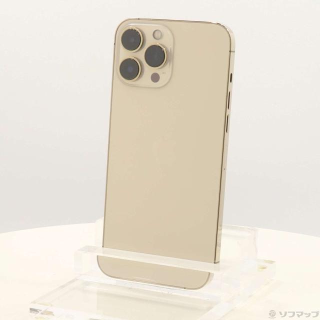 (中古)Apple iPhone13 Pro Max 128GB ゴールド MLJ63J/A SIMフリー(262-ud)
