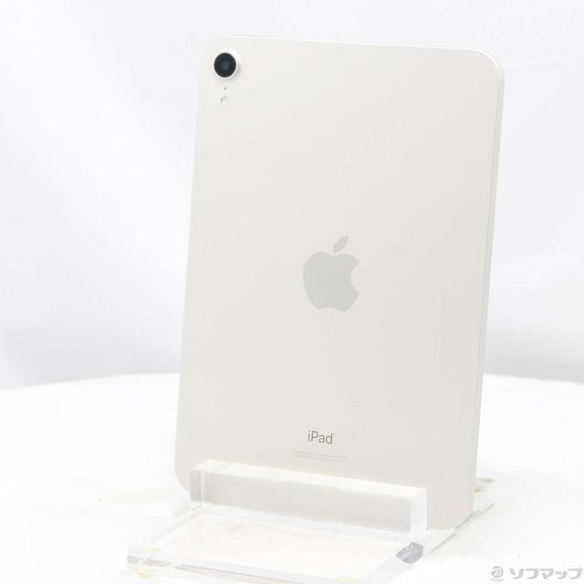 (中古)Apple iPad mini 第6世代 64GB スターライト MK7P3J/A Wi-Fi(198-ud)