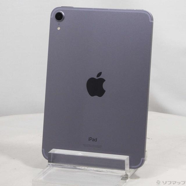 (中古)au iPad mini 第6世代 256GB パープル MK8K3J/A auロック解除SIMフリー(344-ud)