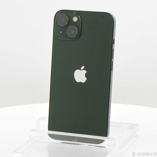 (中古)Apple iPhone13 128GB グリーン MNGG3J/A SIMフリー(349-ud)