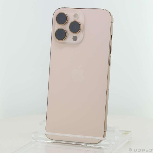 (中古)Apple iPhone16 Pro Max 256GB デザートチタニウム MYWJ3J/A SIMフリー(198-ud)