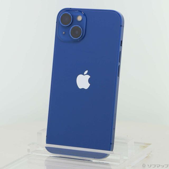 (中古)Apple iPhone13 128GB ブルー MLNG3J/A SIMフリー(349-ud)