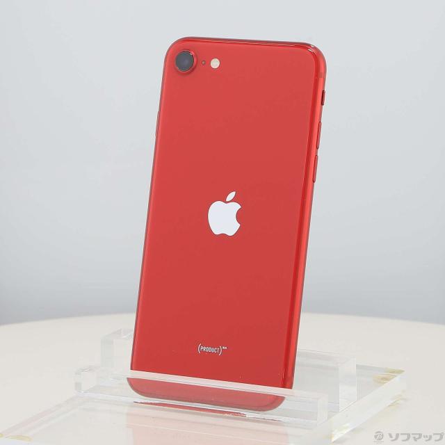 (中古)Apple iPhone SE 第2世代 64GB プロダクトレッド MX9U2J/A SIMフリー(258-ud)