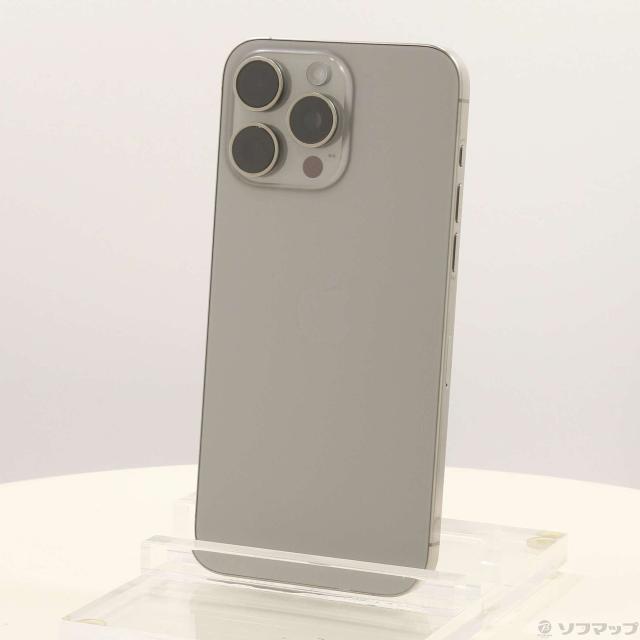 (中古)Apple iPhone15 Pro Max 256GB ナチュラルチタニウム 3M742J/A SIMフリー(276-ud)