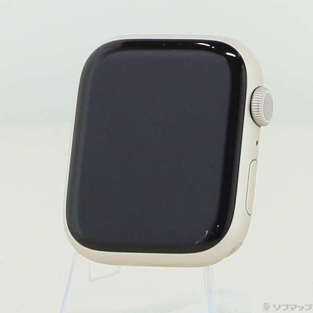 (中古)Apple Apple Watch Series 8 GPS 45mm スターライトアルミニウムケース バンド無し(262-ud)
