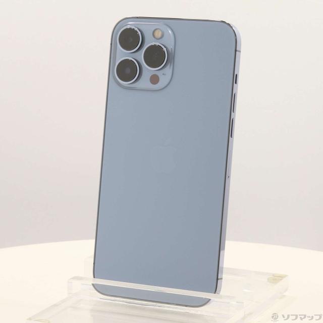 (中古)Apple iPhone13 Pro Max 128GB シエラブルー NLJ73J/A SIMフリー(198-ud)