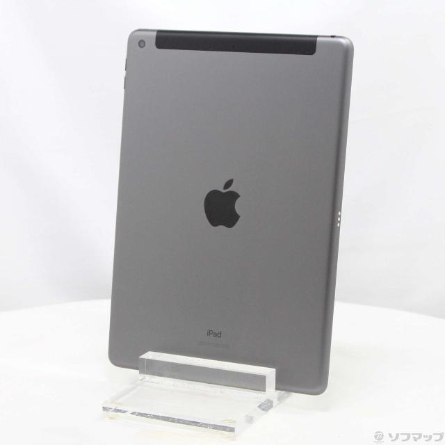 (中古)Apple iPad 第7世代 128GB スペースグレイ MW6E2J/A docomoロック解除SIMフリー(349-ud)