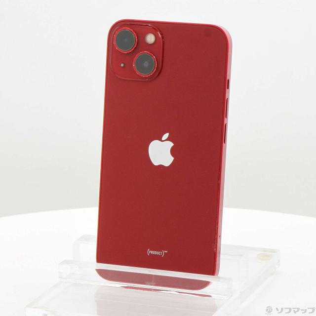 (中古)Apple iPhone13 128GB プロダクトレッド MLNF3J/A SIMフリー(349-ud)