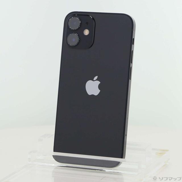 (中古)Apple iPhone12 mini 128GB ブラック MGDJ3J/A SIMフリー(352-ud)