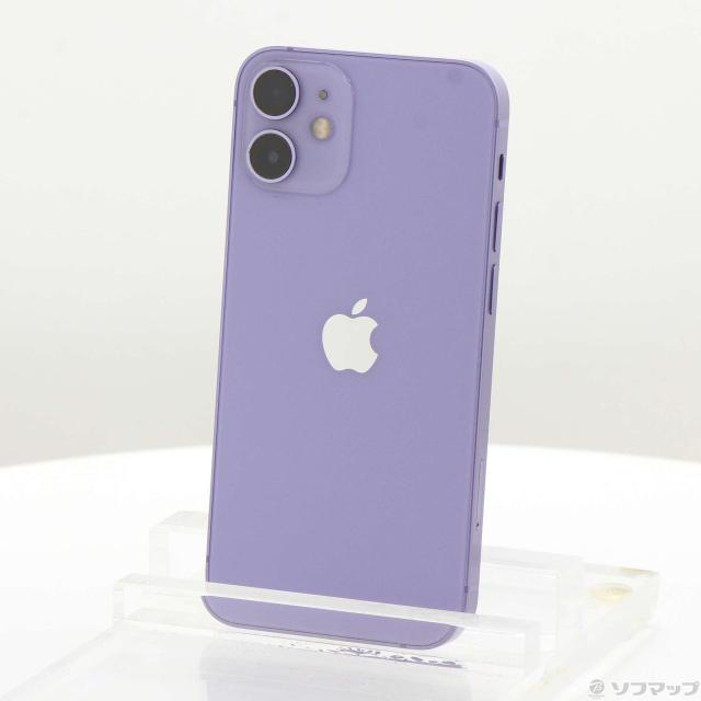 (中古)Apple iPhone12 mini 256GB パープル MJQE3J/A SIMフリー(196-ud)