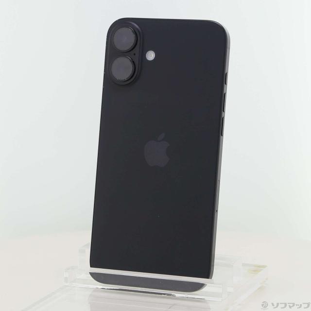 (中古)Apple iPhone16 Plus 128GB ブラック MXVA3J/A SIMフリー(352-ud)