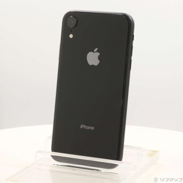 (中古)Apple iPhoneXR 64GB ブラック MT002J/A SIMフリー(262-ud)