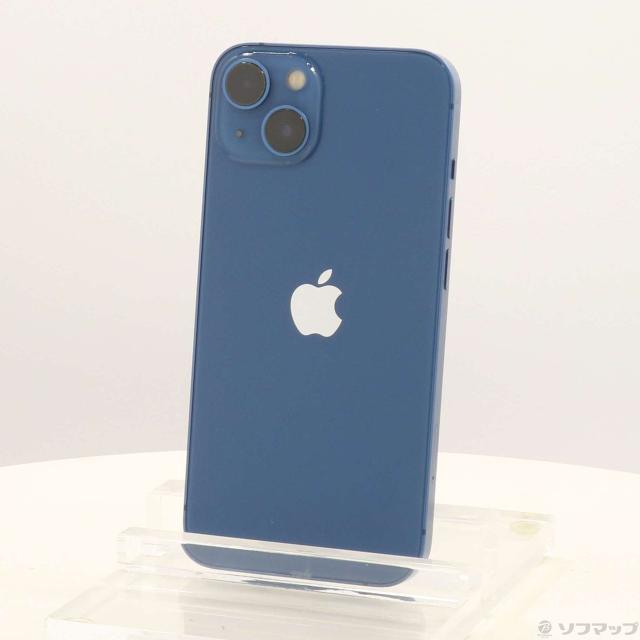 (中古)Apple iPhone13 128GB ブルー MLNG3J/A SIMフリー(344-ud)