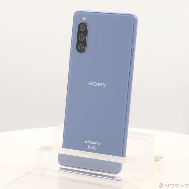 (中古)SONY Xperia 10 III 128GB ブルー SO-52B docomoロック解除SIMフリー(196-ud)