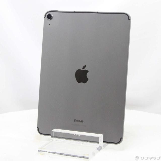 (中古)Apple iPad Air 第5世代 64GB スペースグレイ MM6R3J/A SoftBankロック解除SIMフリー(371-ud)