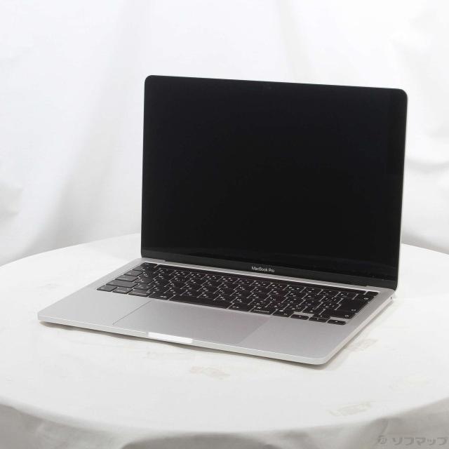 (中古)Apple MacBook Pro 13.3-inch Mid-2022 MNEQ3J/A Apple M2 8コアCPU_10コアGPU 8GB SSD512GB シルバー (26.3 Tahoe)(262-ud)