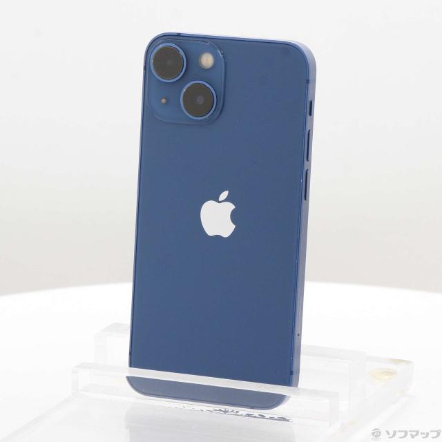 (中古)Apple iPhone13 mini 128GB ブルー MLJH3J/A SIMフリー(276-ud)