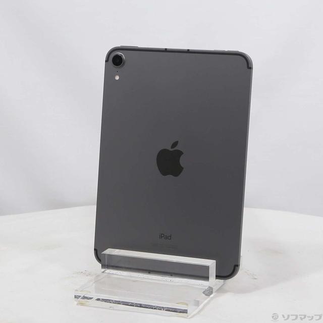 (中古)Apple iPad mini 第6世代 64GB スペースグレイ MK893J/A SIMフリー(251-ud)