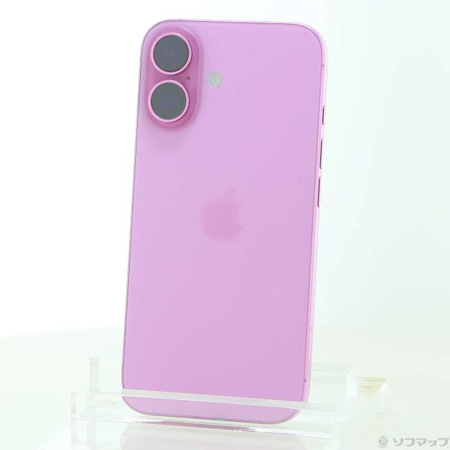 (中古)Apple iPhone16 256GB ピンク MYDY3J/A SIMフリー(352-ud)
