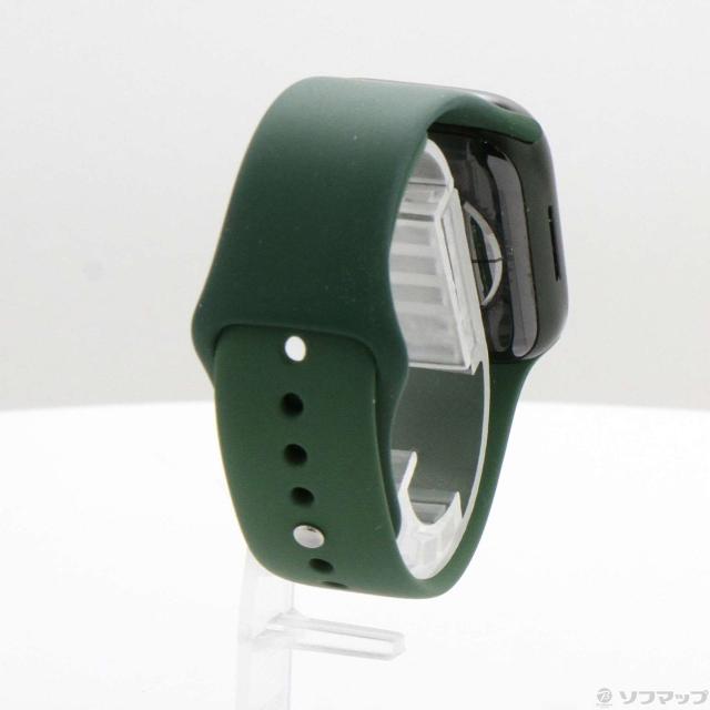 (中古)Apple Apple Watch Series 7 GPS 41mm グリーンアルミニウムケース クローバースポーツバンド(344-ud)_2