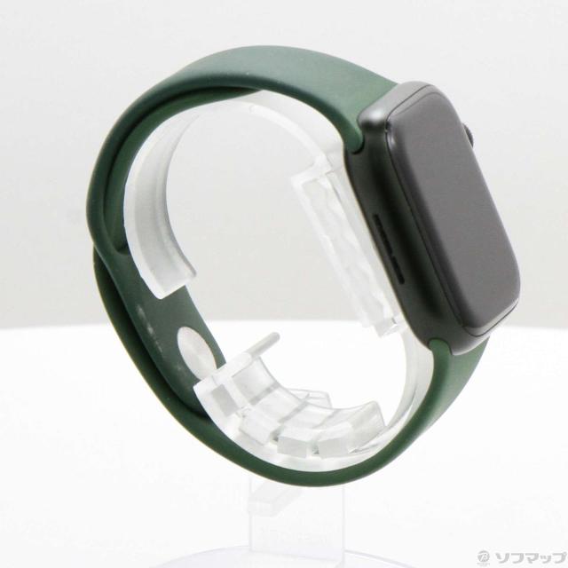 (中古)Apple Apple Watch Series 7 GPS 41mm グリーンアルミニウムケース クローバースポーツバンド(344-ud)_3