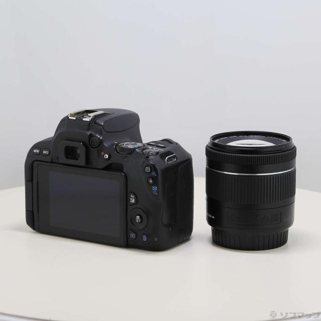 (中古)Canon EOS Kiss X9 黒いこと EF-S18-55 IS STM 水晶体一揃いの道具(276-ud)