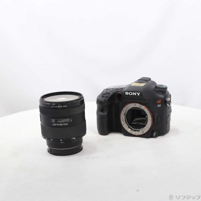 (中古)SONY α77 SLT-A77VQ 望遠レンズ一揃いの道具 (2430万絵素/SDXC/MS DUO)(262-ud)