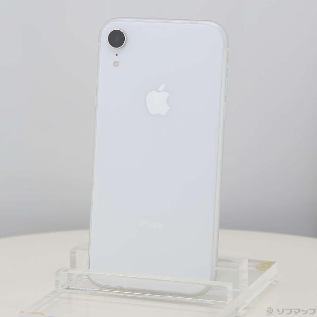 (中古)SoftBank iPhoneXR 64GB ホワイト MT032J/A SoftBank(262-ud)