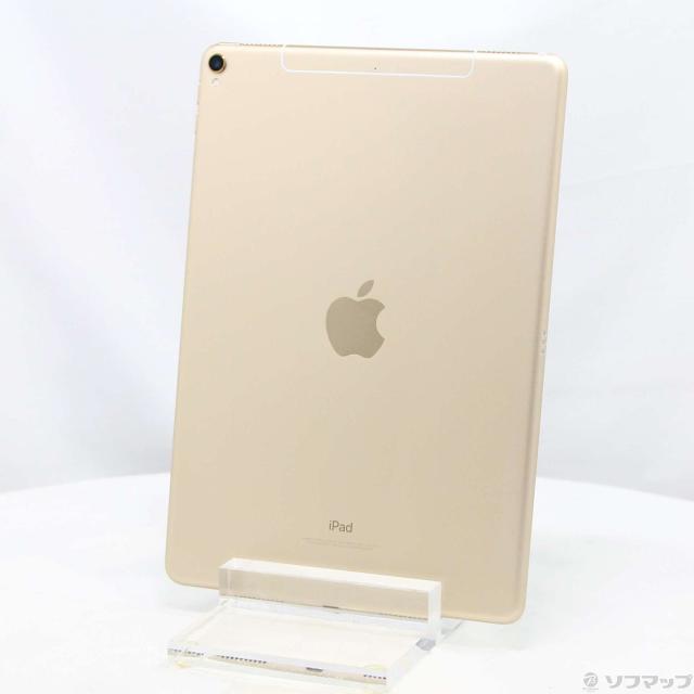 (中古)Apple iPad Pro 10.5インチ 64GB ゴールド MQF12J/A auロック解除SIMフリー(349-ud)