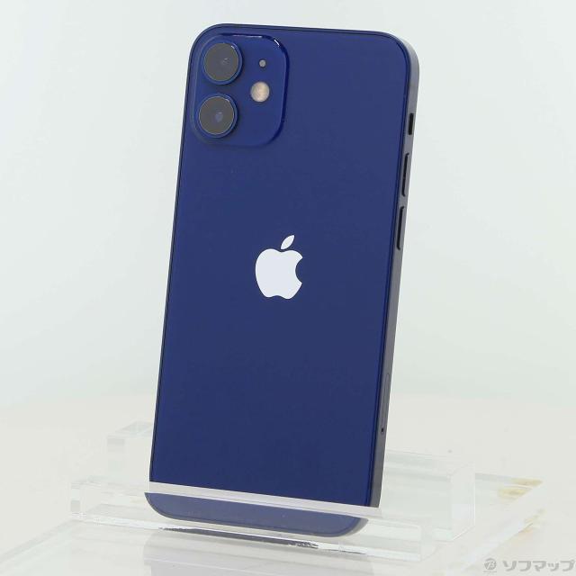 (中古)Apple iPhone12 mini 128GB ブルー MGDP3J/A SIMフリー(344-ud)
