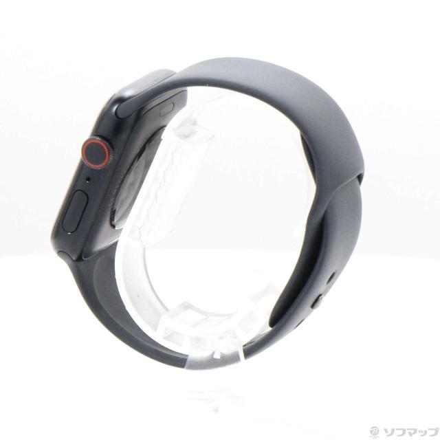 (中古)Apple Apple Watch SE 第2世代 GPS + Cellular 44mm ミッドナイトアルミニウムケース ミッドナイトスポーツバンド(276-ud)_1